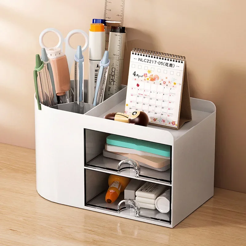 Simple Pen Holder With Drawer Multifunction Desktop Organizer Stationery Storage Box Student Office Desk Decorations
Simple Pen Holder With Drawer Multifunction Desktop Organizer Stationery Storage Box Student Office Desk Decorations