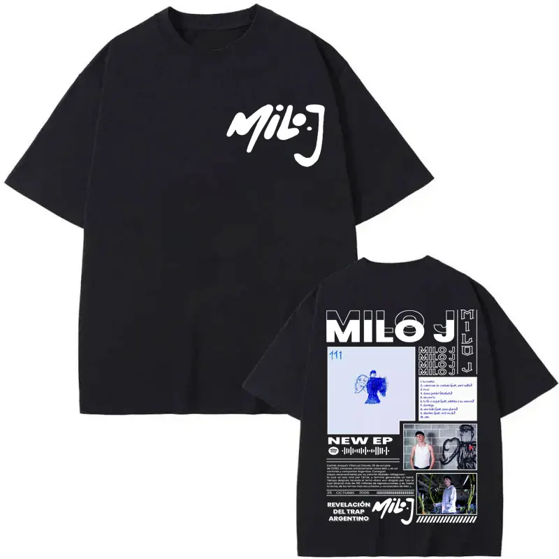 Limited Milo J 111 Album Merch T-shirt Streetwear Fashion Hip Hop Short Sleeve T Shirts Men Women High Quality Cotton T-shirts
Limited Milo J 111 Album Merch T-shirt Streetwear Fashion Hip Hop Short Sleeve T Shirts Men Women High Quality Cotton T-shirts