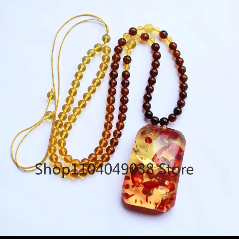 Natural Amber Saffron Smoky Pendant Delicate Fashion Beeswax Lucky Amulet Necklace Men and Women Holiday Gift
Natural Amber Saffron Smoky Pendant Delicate Fashion Beeswax Lucky Amulet Necklace Men and Women Holiday Gift