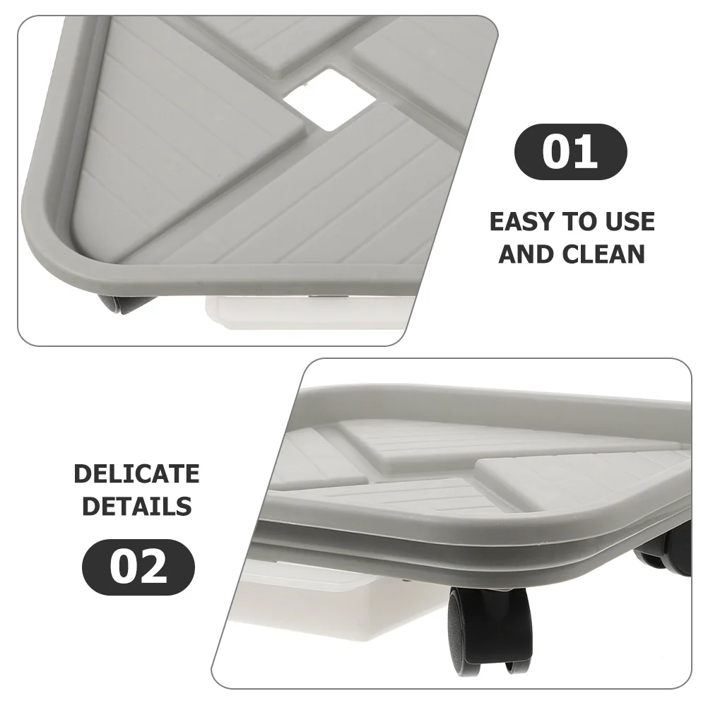 Flowerpot With Wheels Water Container Plastic Tray For Plants Movable Plant Tray Rolling Planter Holder Garden Pot Base
Flowerpot With Wheels Water Container Plastic Tray For Plants Movable Plant Tray Rolling Planter Holder Garden Pot Base