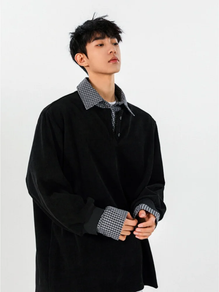 Plaid Patchwork Fake Two-Piece Men's Spring Autumn irt Collar Hoodie American CleanFit Top Trendy Long Sve Casual Wear
Plaid Patchwork Fake Two-Piece Men's Spring Autumn irt Collar Hoodie American CleanFit Top Trendy Long Sve Casual Wear