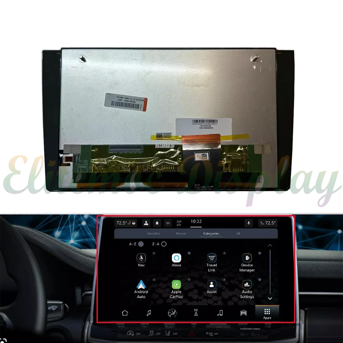 10.1inch LCD Display with Touch screen for 2021-2023 Jeep Compass Car GPS Navigation OEM Screen Replacement
10.1inch LCD Display with Touch screen for 2021-2023 Jeep Compass Car GPS Navigation OEM Screen Replacement