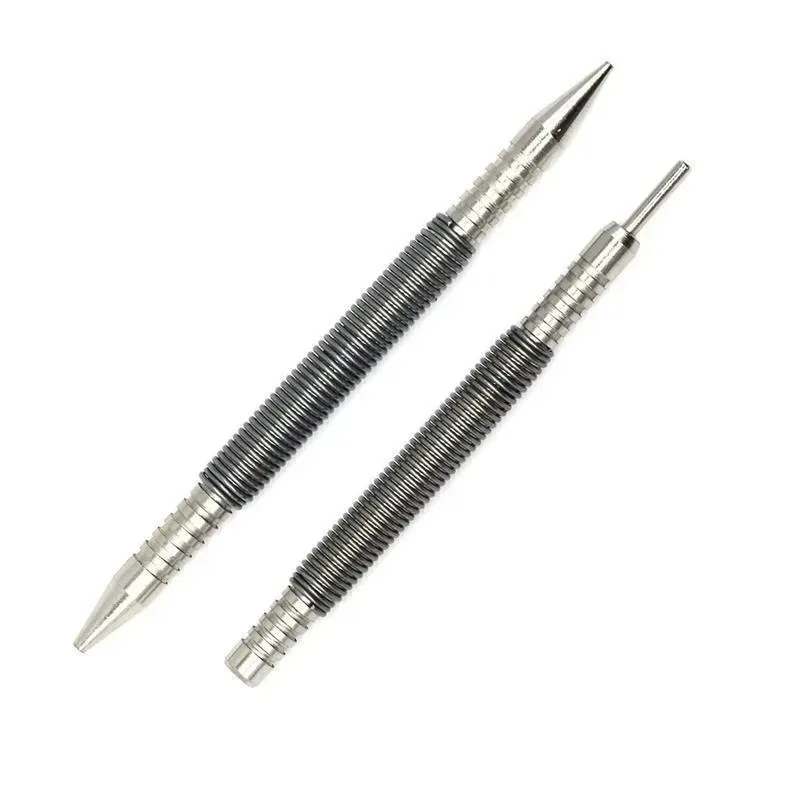 2PC Pointed/Flat Center Punch Positioning Fixer Black Cylindrical Nail Punching Pin Drilling Tool Accessory Set
2PC Pointed/Flat Center Punch Positioning Fixer Black Cylindrical Nail Punching Pin Drilling Tool Accessory Set