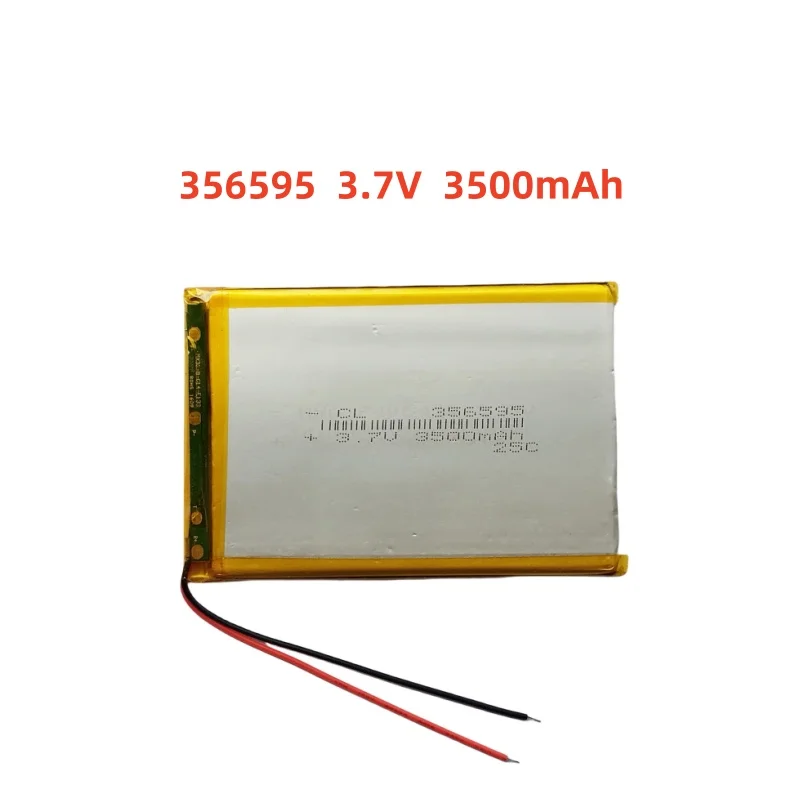 3.7V 356595 3500mAh Lithium Polymer Lipo Rechargeable Battery Cells For E-books Power Bank 7" Tablet PC Laptop Bluetooth
3.7V 356595 3500mAh Lithium Polymer Lipo Rechargeable Battery Cells For E-books Power Bank 7" Tablet PC Laptop Bluetooth