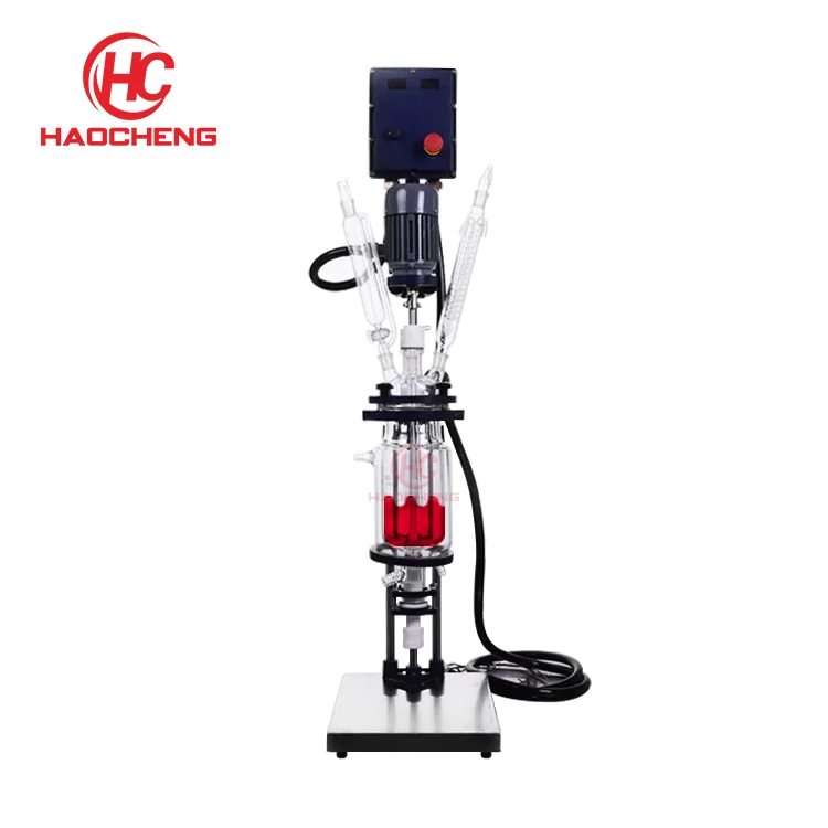 5L High Precision and High Efficiency Digital Display Double Layer Stirring Tank Jacketed Glass Reactor
5L High Precision and High Efficiency Digital Display Double Layer Stirring Tank Jacketed Glass Reactor
