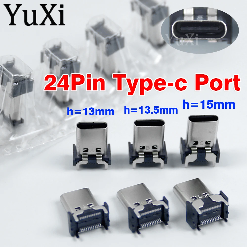 1 шт. гнездовой разъем USB Type-C, 24 контакта, вертикальный разъем типа C на 180 градусов, штекер h = 13/13, 5/15 мм, Запасная часть
1 шт. гнездовой разъем USB Type-C, 24 контакта, вертикальный разъем типа C на 180 градусов, штекер h = 13/13, 5/15 мм, Запасная часть