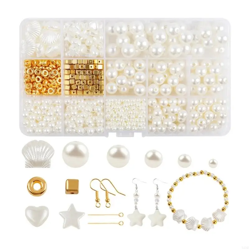 Y3NE Jewelry Making Supply Set 1020Pcs Artificial Pearls Beads with Jewelry Findings
Y3NE Jewelry Making Supply Set 1020Pcs Artificial Pearls Beads with Jewelry Findings