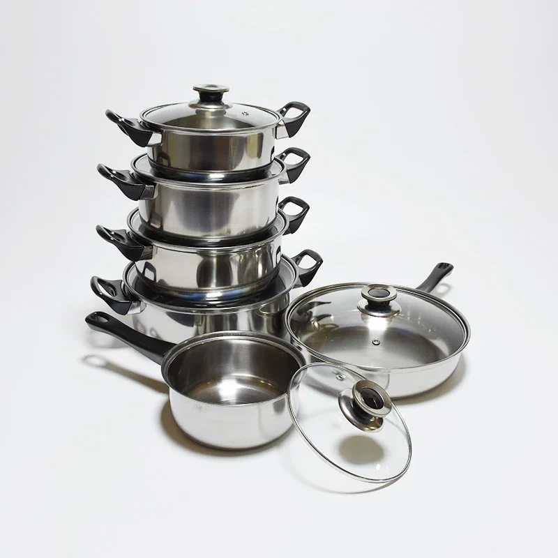 Hot sale 12pcs silicone glass lid kitchen casserole set multiple specifications cooking pot set
Hot sale 12pcs silicone glass lid kitchen casserole set multiple specifications cooking pot set
