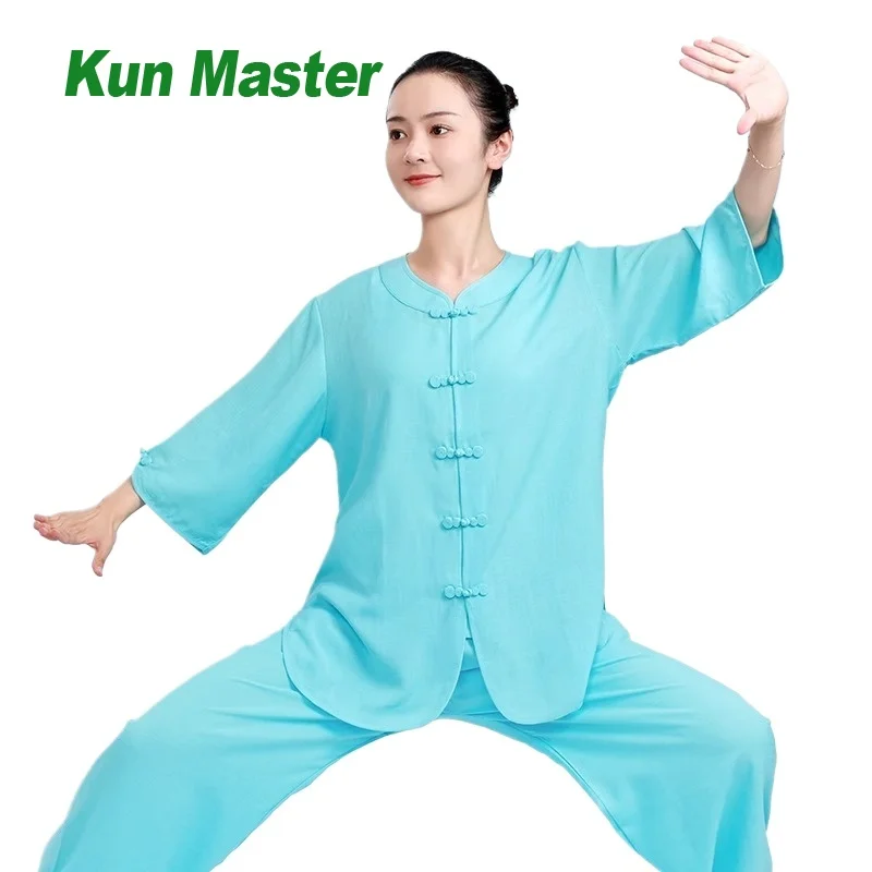 Women's Linen Blend Tai Chi Kung Fu Suit Wudang Style Martial Arts Uniform Middle Sleeve Chinese Traditional Clothes for Summer
Women's Linen Blend Tai Chi Kung Fu Suit Wudang Style Martial Arts Uniform Middle Sleeve Chinese Traditional Clothes for Summer