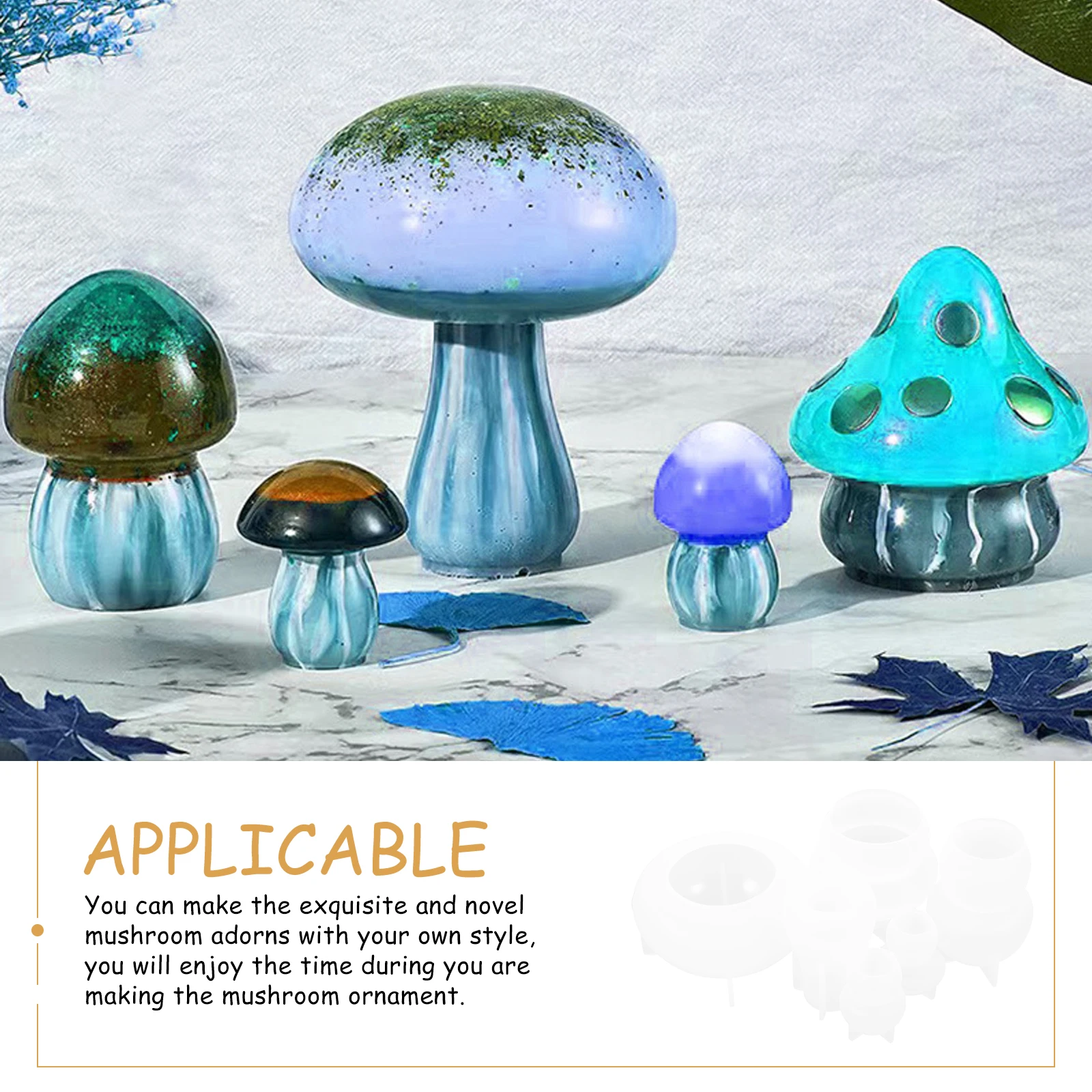Mushroom Decor Casting Mold Silicone Crafts Non Stick Easy Clean Reusable DIY Project Making Jewelry Accessories Parts
Mushroom Decor Casting Mold Silicone Crafts Non Stick Easy Clean Reusable DIY Project Making Jewelry Accessories Parts