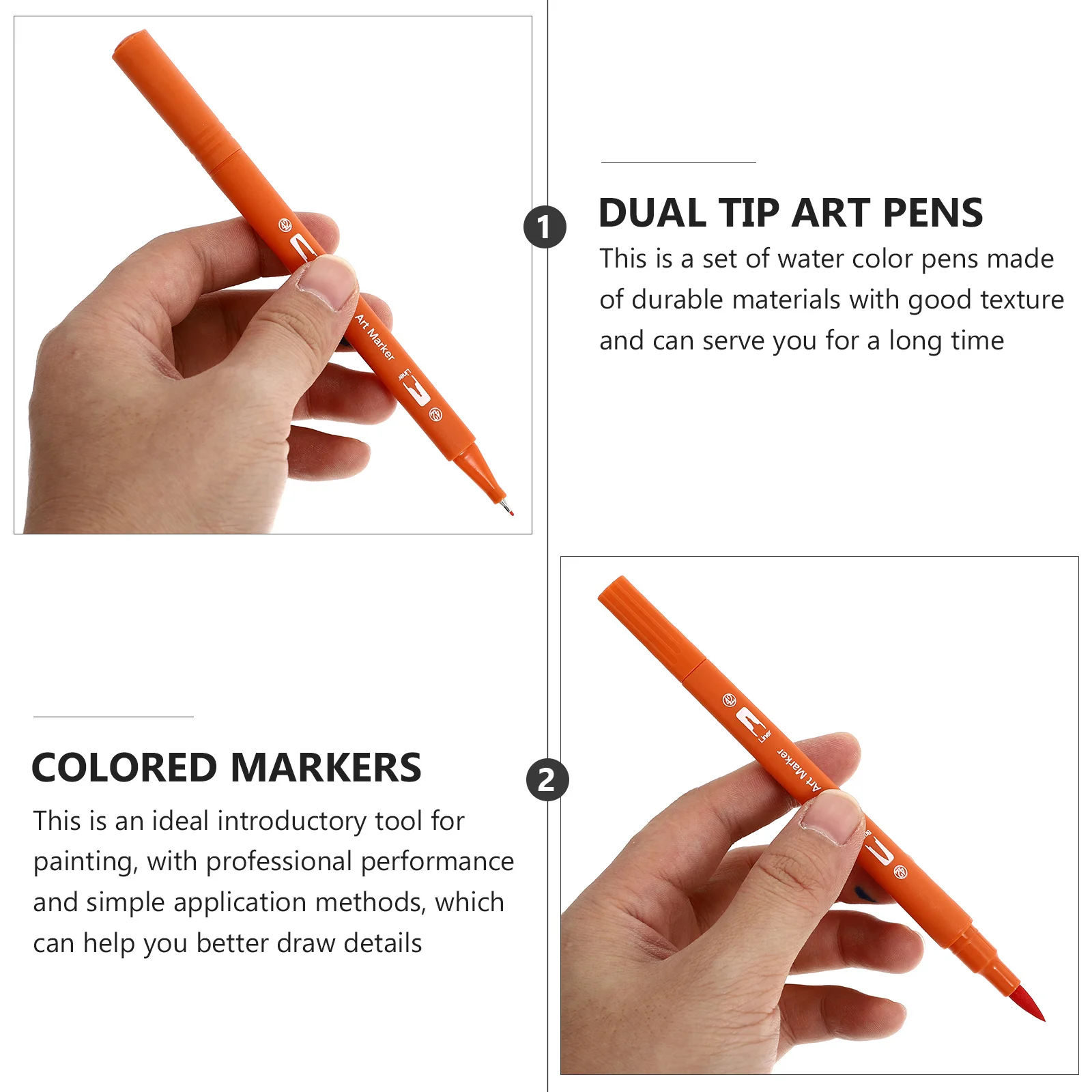 Набор двуглавых акварельных маркеров, креативные прочные ручки для рисования, портативные раскраски с тонким наконечником, многофункциональные товары для рукоделия 
Набор двуглавых акварельных маркеров, креативные прочные ручки для рисования, портативные раскраски с тонким наконечником, многофункциональные товары для рукоделия