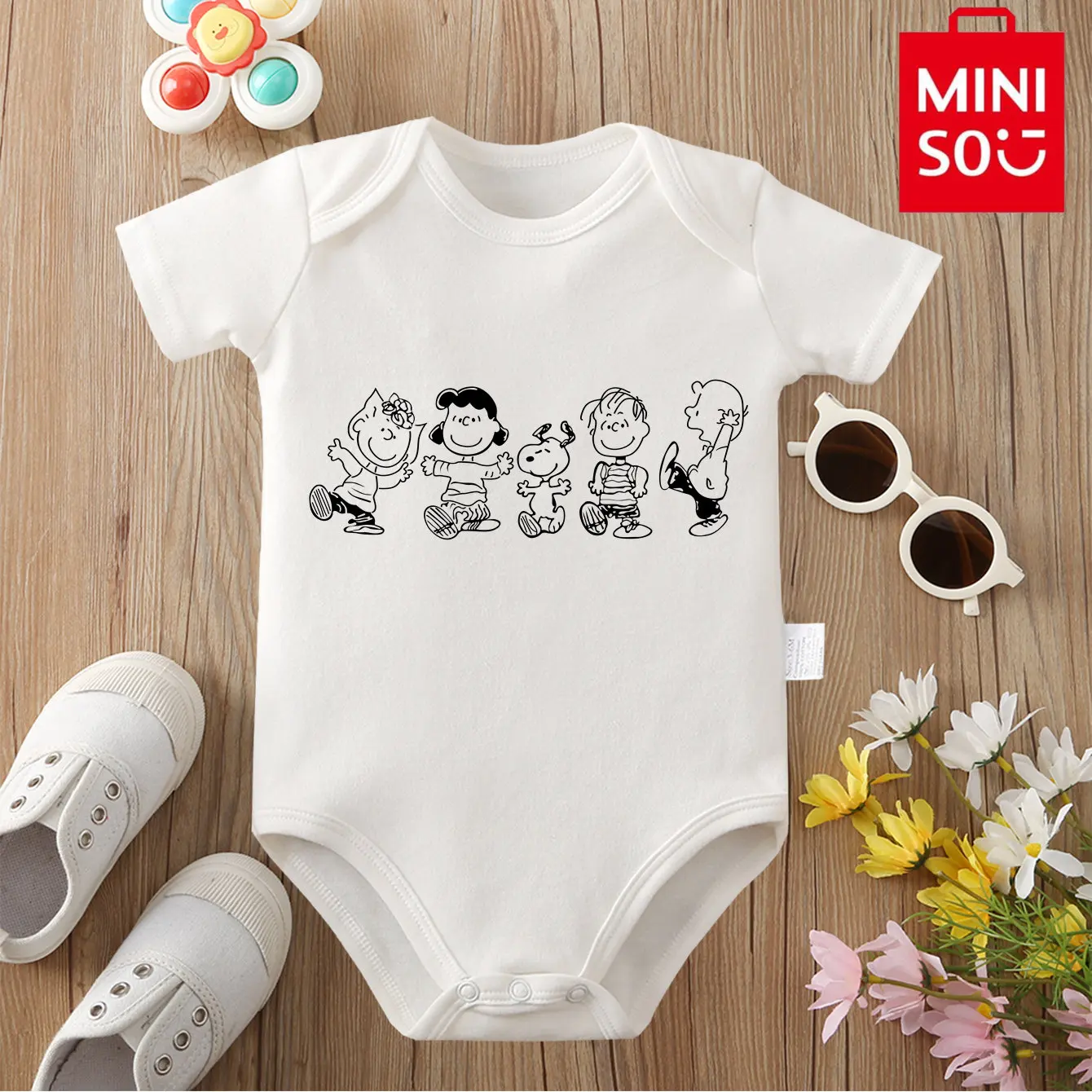 MINISO Snoopy/Friends 100% Cotton Bodysuit Soft Baby Cloths Best Gift for Baby Onesie Jumpsuit for 0 To 12 Months Cute Newborn
MINISO Snoopy/Friends 100% Cotton Bodysuit Soft Baby Cloths Best Gift for Baby Onesie Jumpsuit for 0 To 12 Months Cute Newborn