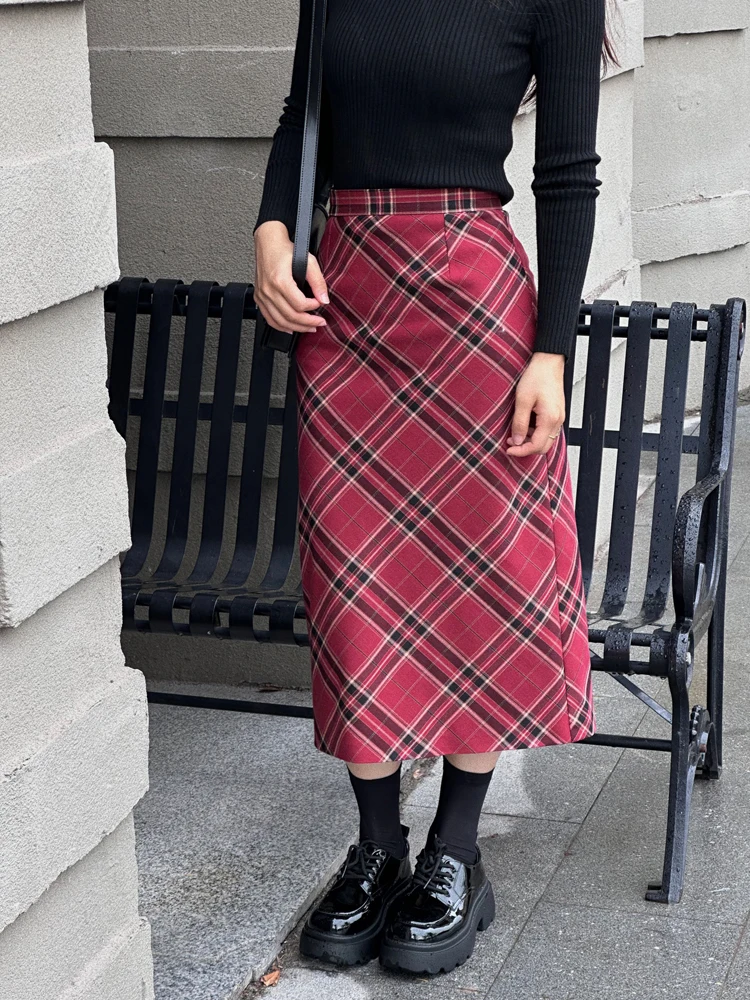 High Waist Midi Straight Cut Skirt Jophond Lou Brand Premium Woolen Gingham Cheered f Body Skirt Ele Slimming
High Waist Midi Straight Cut Skirt Jophond Lou Brand Premium Woolen Gingham Cheered f Body Skirt Ele Slimming