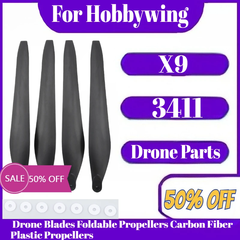 3411 Drone Blades Foldable Propellers Carbon Fiber Plastic Propellers for Hobbywing X9 Power System Agras Drone Parts 
3411 Drone Blades Foldable Propellers Carbon Fiber Plastic Propellers for Hobbywing X9 Power System Agras Drone Parts