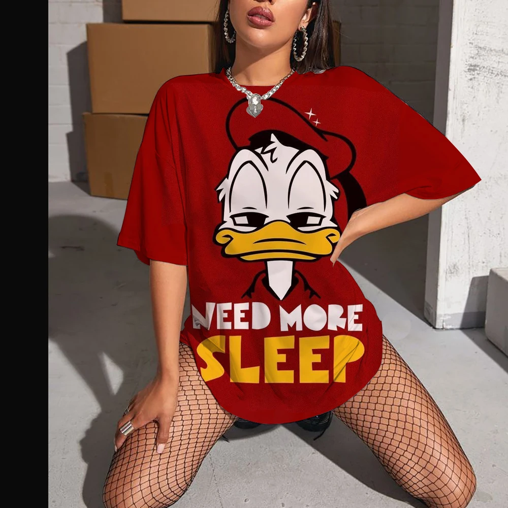 Disney 2025 Donald T-shirt Mother and Daughter Round Neck Design Summer Short Sleeve Sexy Collar Cartoon Pattern Printed Top
Disney 2025 Donald T-shirt Mother and Daughter Round Neck Design Summer Short Sleeve Sexy Collar Cartoon Pattern Printed Top