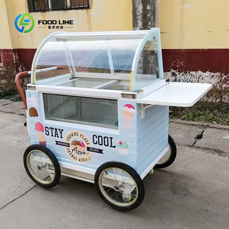 Custom Compact Ice Cream Vending Cart with Integrated Cash Box Perfect for Small Businesses, Street Food, Catering
Custom Compact Ice Cream Vending Cart with Integrated Cash Box Perfect for Small Businesses, Street Food, Catering