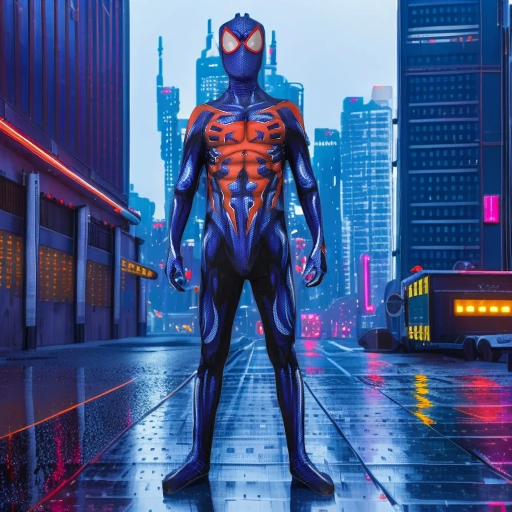 Spider cosplay 2099 Superhero Cosplay Costume Blue Red Bodysuit Zentai Full Suit Adult-1
Spider cosplay 2099 Superhero Cosplay Costume Blue Red Bodysuit Zentai Full Suit Adult-1
