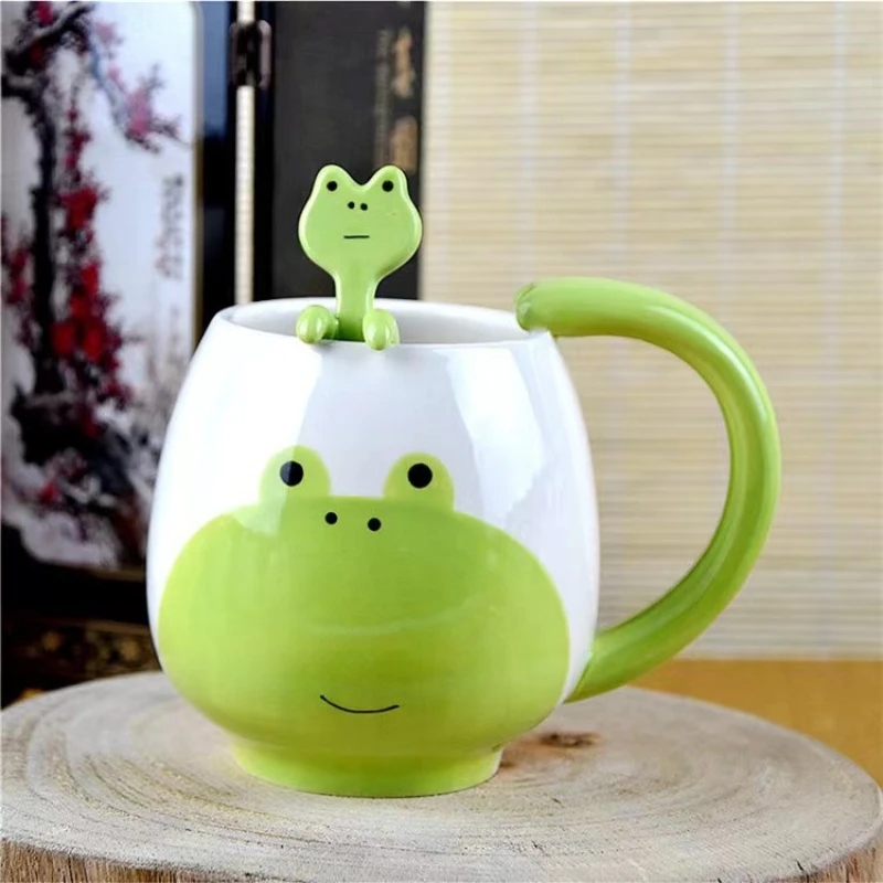 Cartoon Cute Animal Frog Ceramic Mug Creative Coffee Milk Tea Water Cup Cute Children Breakfast Cups Household Drinkware
Cartoon Cute Animal Frog Ceramic Mug Creative Coffee Milk Tea Water Cup Cute Children Breakfast Cups Household Drinkware