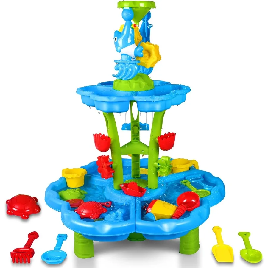 3-х уровневый стол для песка и воды для малышей, дождевик, разбрызгивание воды, игровой стол для детей от 4 до 8 лет, сенсорный стол для малышей, су
3-х уровневый стол для песка и воды для малышей, дождевик, разбрызгивание воды, игровой стол для детей от 4 до 8 лет, сенсорный стол для малышей, су