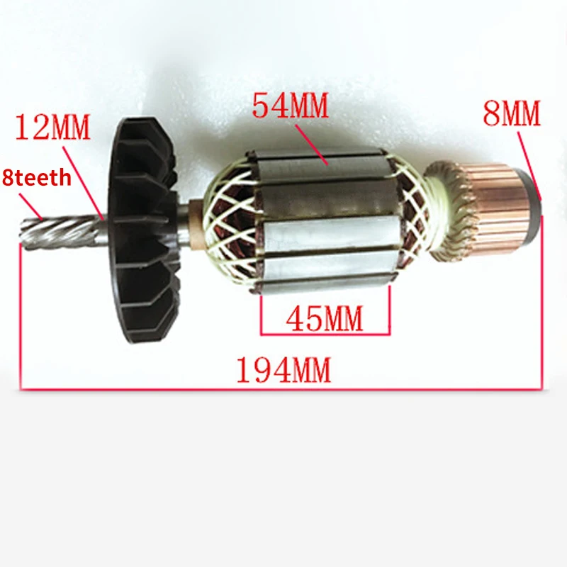 AC220-240V Rotor for Bosch Profile Cutter GCO2000 TCO2000 Abrasive Wheel Steel Machine Armature Rotor Anchor Replacement
AC220-240V Rotor for Bosch Profile Cutter GCO2000 TCO2000 Abrasive Wheel Steel Machine Armature Rotor Anchor Replacement