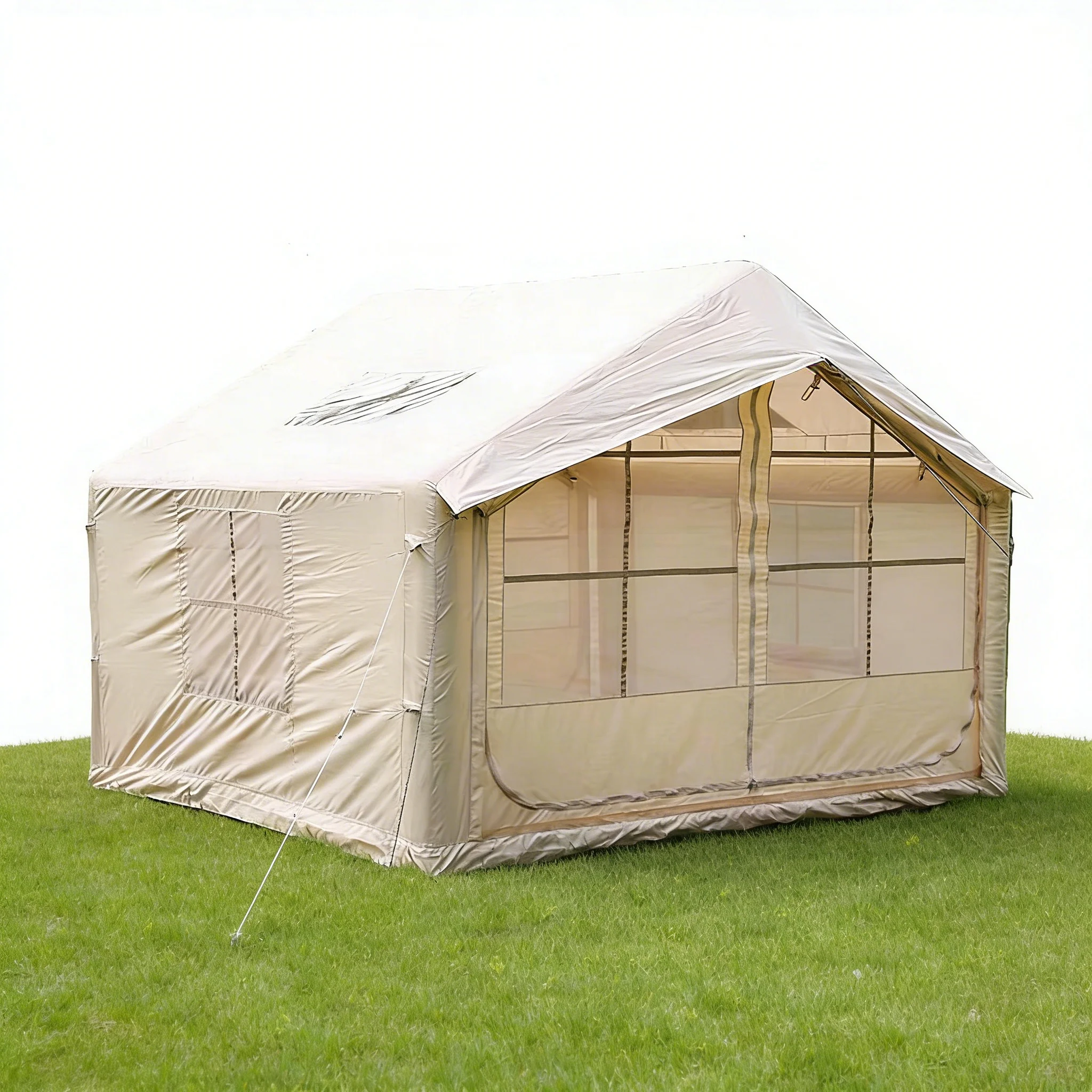 7.5-meter-wide Double-door Double-small-skylight Camping Inflatable Tent with Added Thickness
7.5-meter-wide Double-door Double-small-skylight Camping Inflatable Tent with Added Thickness