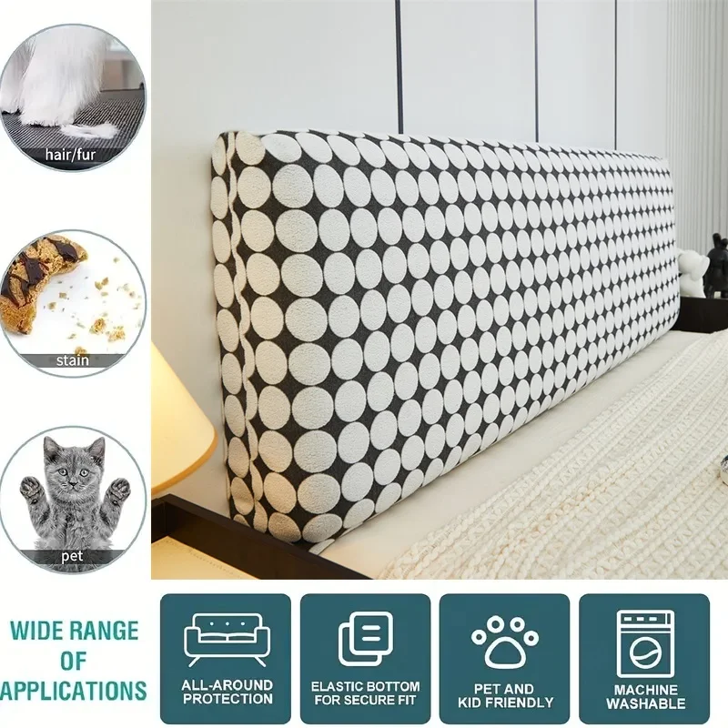 Headboard Bedhead Cover Dust Cover Double Bed Covers Durable Bed Back Protection Elastic All-inclusive Bedhead Cover Home Decor
Headboard Bedhead Cover Dust Cover Double Bed Covers Durable Bed Back Protection Elastic All-inclusive Bedhead Cover Home Decor