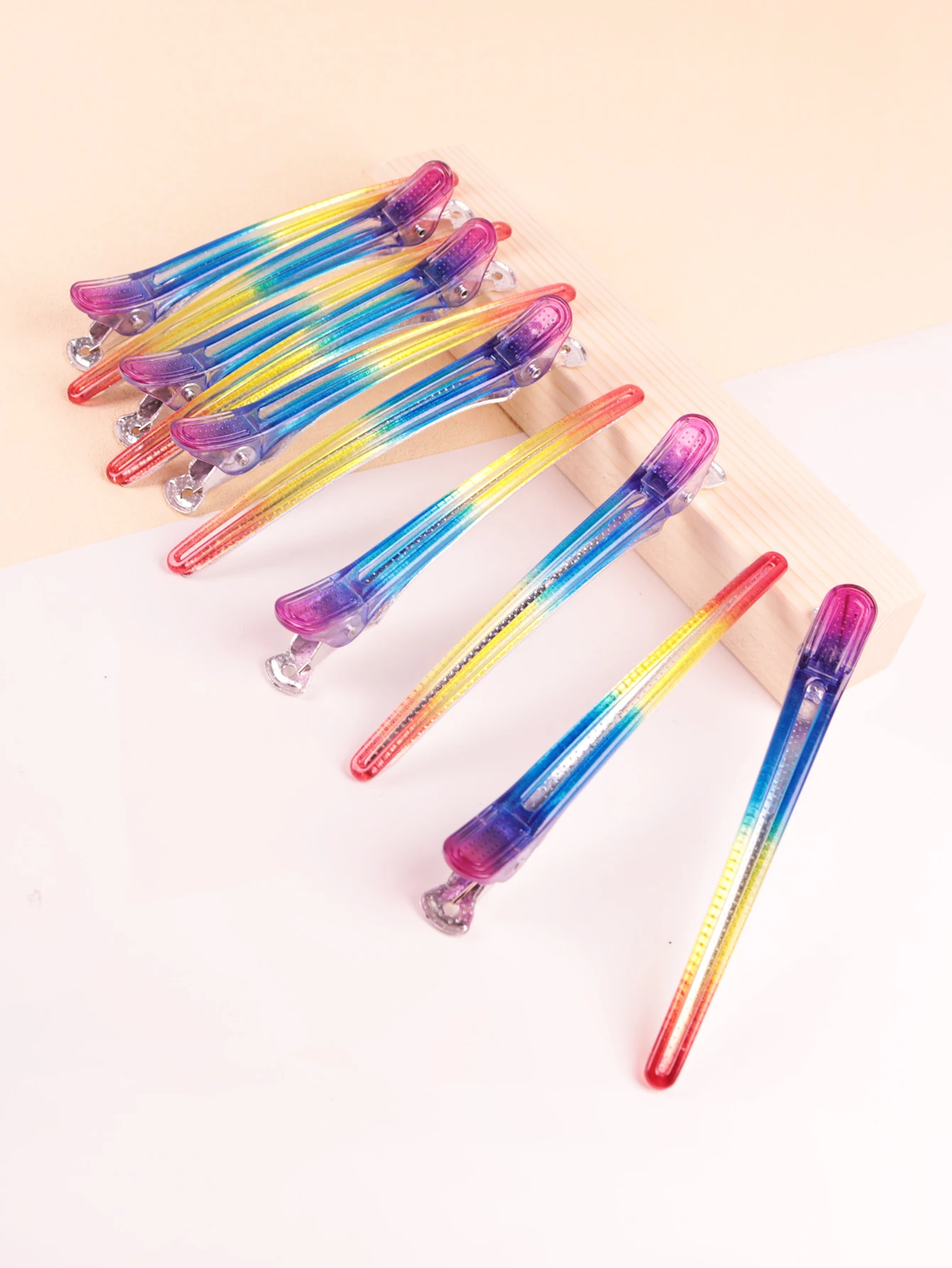 10PCS hair clips, hairdressing duckbill clips, hair clippers and tools, DIY rainbow hair clip headwear products
10PCS hair clips, hairdressing duckbill clips, hair clippers and tools, DIY rainbow hair clip headwear products