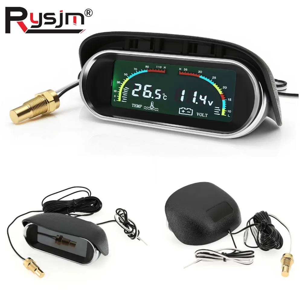 Цифровой измеритель температуры воды и вольтметр 2-в-1 для автомобиля и грузовика, датчик температуры, измеритель напряжения для мотоцикла 12В/24В
Цифровой измеритель температуры воды и вольтметр 2-в-1 для автомобиля и грузовика, датчик температуры, измеритель напряжения для мотоцикла 12В/24В