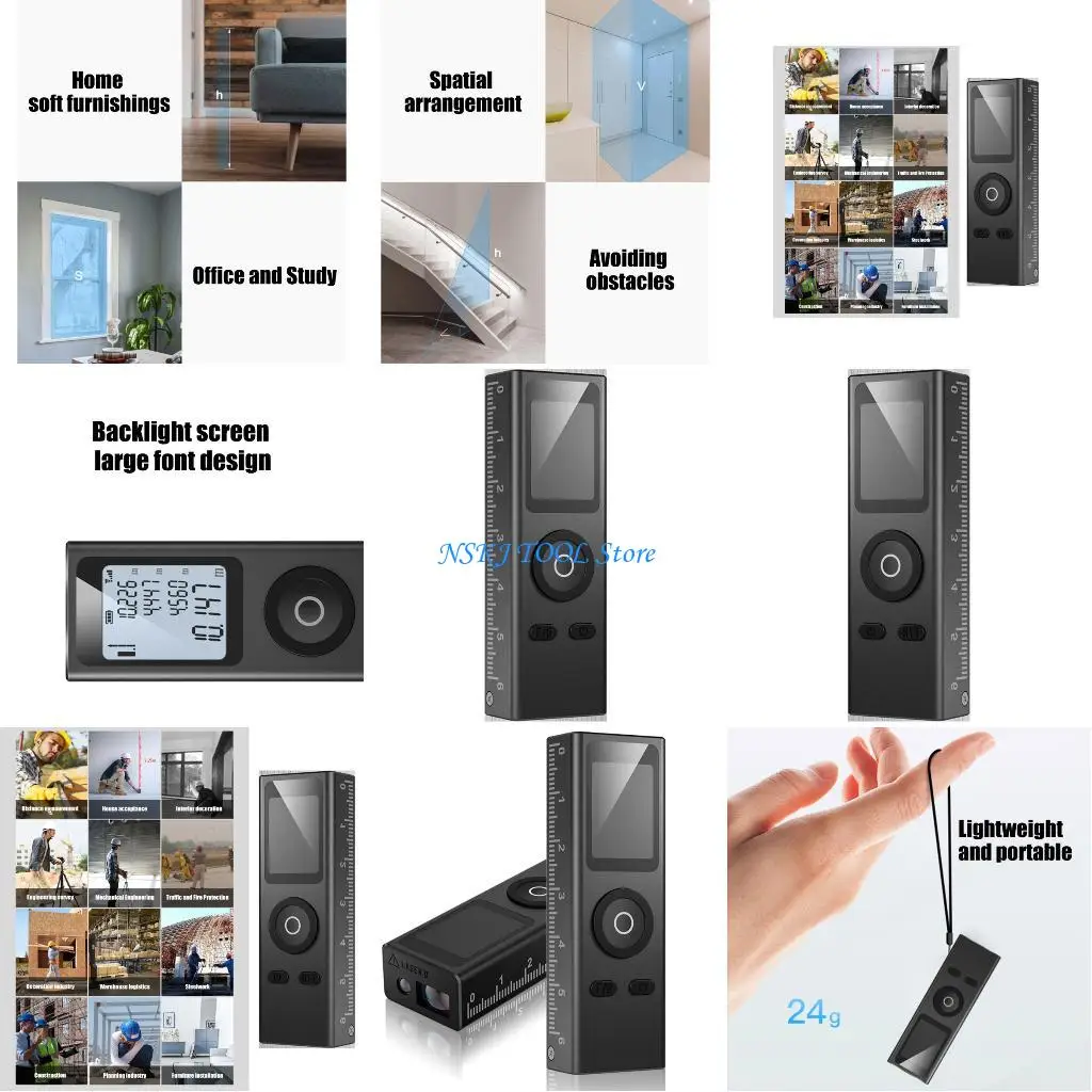 L8RC High Precisions Multifunction Distance Area Calculator Rangefinder
L8RC High Precisions Multifunction Distance Area Calculator Rangefinder