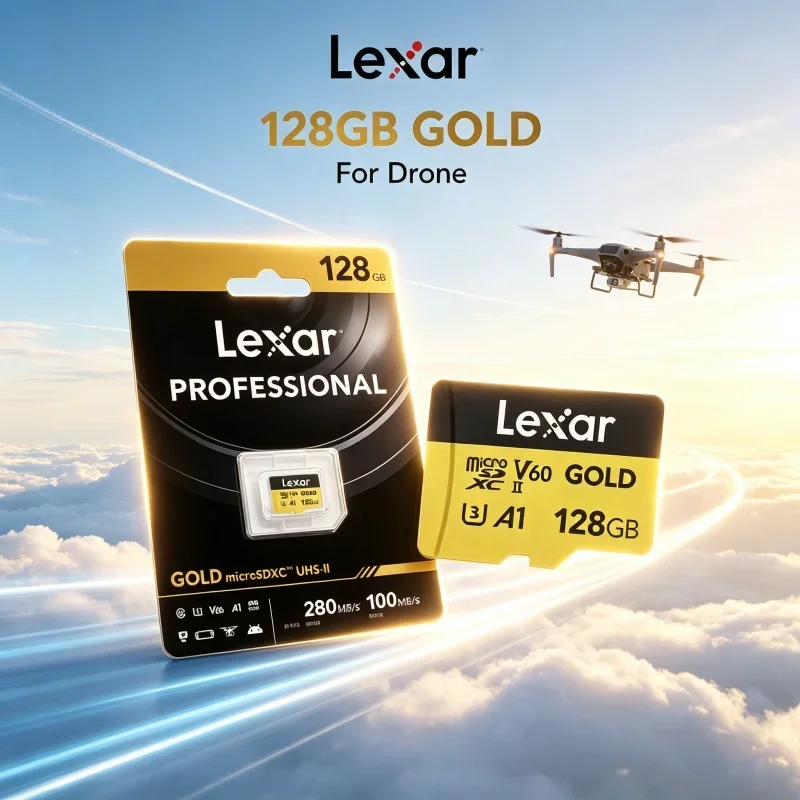 High Speed Read Write Micro SD Card Lexar GOLD 128GB 256GB UHS-II 280MBs 180MBs V60 U3 A1 C10 TF Card for Handheld Gaming
High Speed Read Write Micro SD Card Lexar GOLD 128GB 256GB UHS-II 280MBs 180MBs V60 U3 A1 C10 TF Card for Handheld Gaming