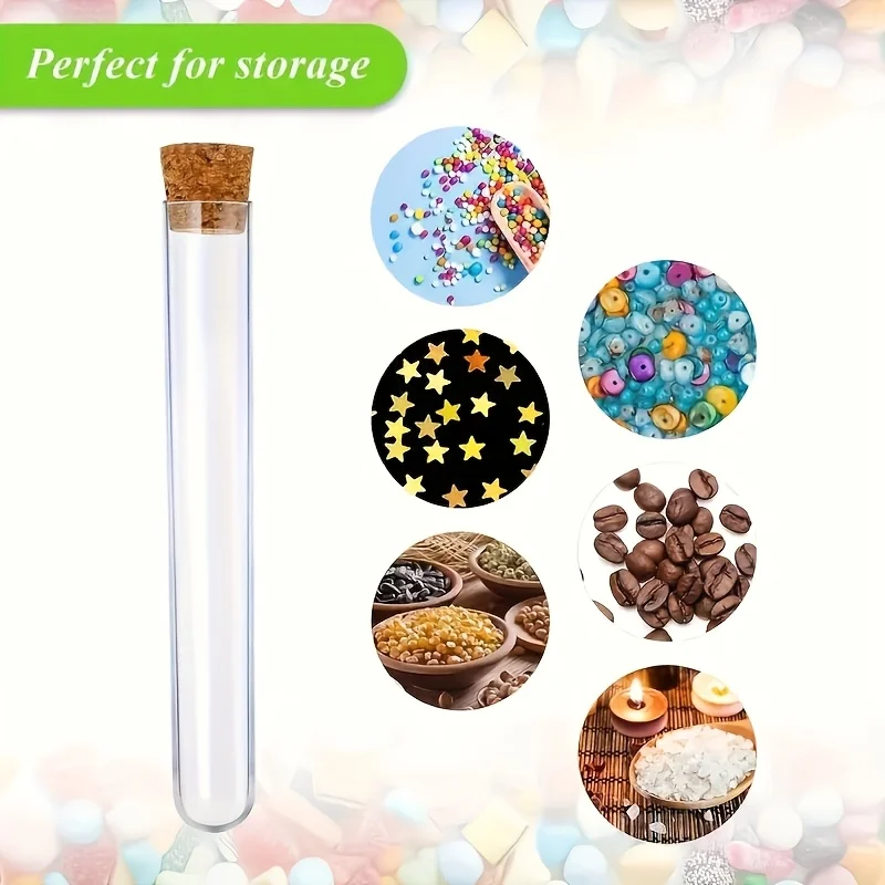 10PCS lab Test Tubes With Cork Clear Plastic Test Tube Wooden Plugs Test Bottle For Scientific Experiments Terrarium 10X1.5cm
10PCS lab Test Tubes With Cork Clear Plastic Test Tube Wooden Plugs Test Bottle For Scientific Experiments Terrarium 10X1.5cm
