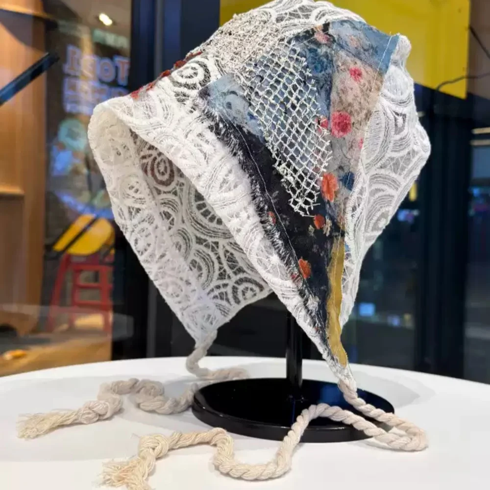 Ethnic Style Thin Lace Spliced Patchwork Design Beanie Hats In Summer All-Match Breathable Retro Countryside Style Caps
Ethnic Style Thin Lace Spliced Patchwork Design Beanie Hats In Summer All-Match Breathable Retro Countryside Style Caps