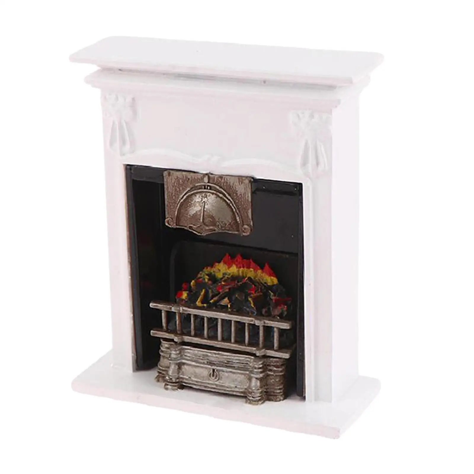 1/12 Dollhouse Fireplace Miniature Model Wood Ornaments for Simulated Toy
1/12 Dollhouse Fireplace Miniature Model Wood Ornaments for Simulated Toy