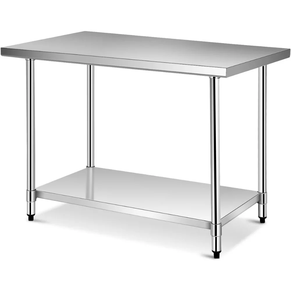 Giantex 48 x 30 Inches Stainless Steel Food Prep Table, Heavy Duty Commercial Kitchen Metal Table with Adjustable Lower Shelf
Giantex 48 x 30 Inches Stainless Steel Food Prep Table, Heavy Duty Commercial Kitchen Metal Table with Adjustable Lower Shelf