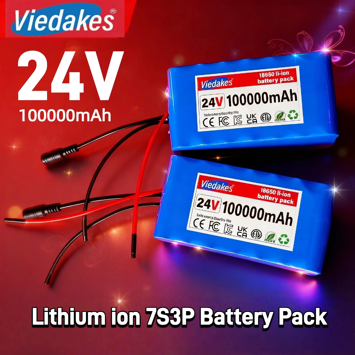 7S3P battery pack, 24V 100000mAh large capacity Lithium Battery, for Electric wheelchair toy car,+ charger combination set♻️
7S3P battery pack, 24V 100000mAh large capacity Lithium Battery, for Electric wheelchair toy car,+ charger combination set♻️