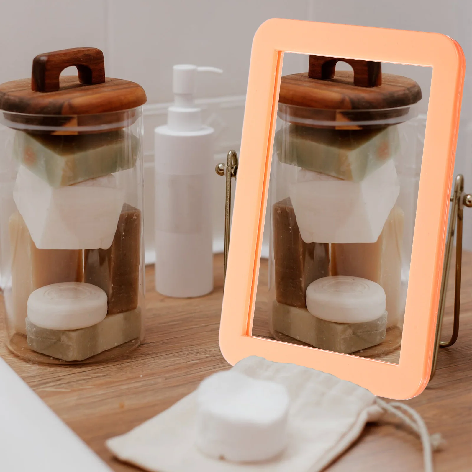 Portable Magnetic Makeup For Locker Cabinet Vanity Lightweight Rectangle Travel Mirror Wide Reflection Bedroom Dressing Skincare 
Portable Magnetic Makeup For Locker Cabinet Vanity Lightweight Rectangle Travel Mirror Wide Reflection Bedroom Dressing Skincare