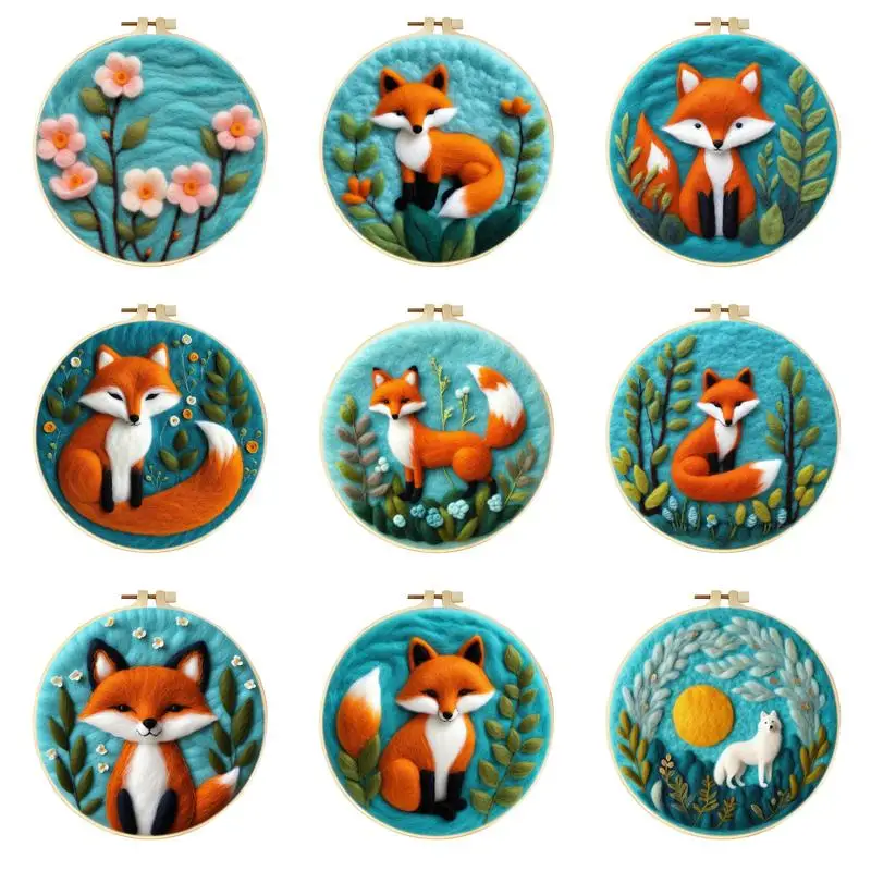 White Fox Needle Felt Starter Kits For Adults Diy Wool Felting Painting Beginners Kit Embroidery Frame Wool Needlework Crafts
White Fox Needle Felt Starter Kits For Adults Diy Wool Felting Painting Beginners Kit Embroidery Frame Wool Needlework Crafts