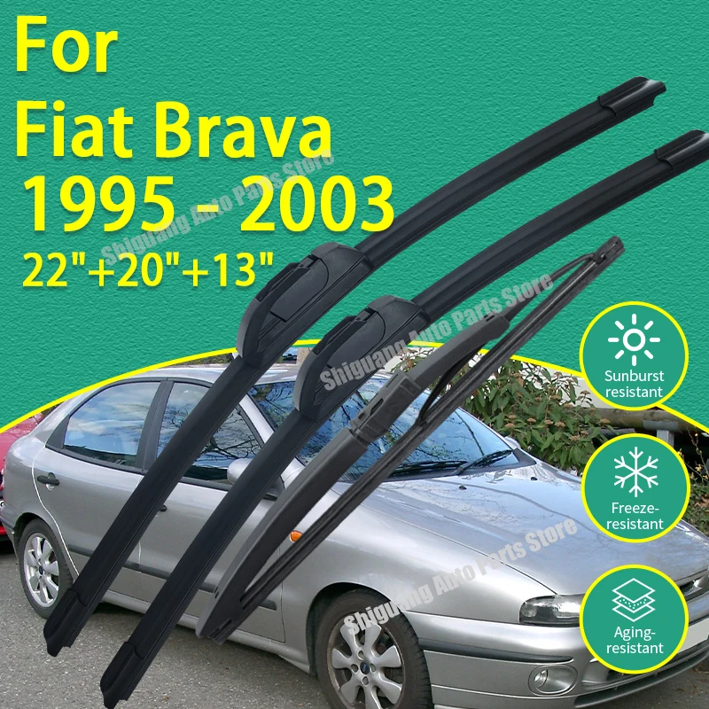 Front Rear Silicone Coating Wipers for Fiat Brava 1995 - 2003 Car Wiper Windshield Windscreen Blades Accessories 2002 2001 2000
Front Rear Silicone Coating Wipers for Fiat Brava 1995 - 2003 Car Wiper Windshield Windscreen Blades Accessories 2002 2001 2000