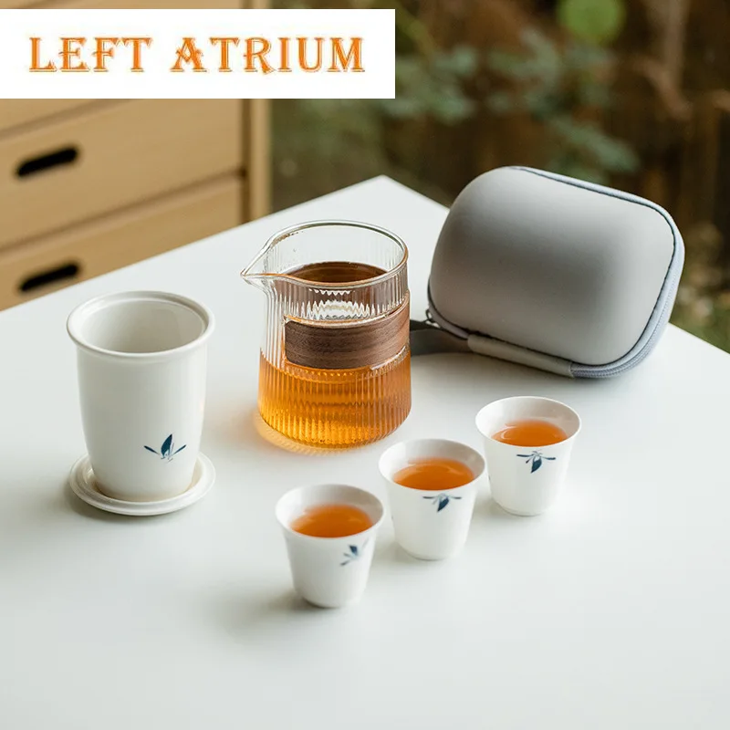 Pure Hand-painted Butterfly Orchids Travel Tea Set Portable Teapot and Tea Cup Set 1 Pot 3cups Creative Camping Teaware Services
Pure Hand-painted Butterfly Orchids Travel Tea Set Portable Teapot and Tea Cup Set 1 Pot 3cups Creative Camping Teaware Services