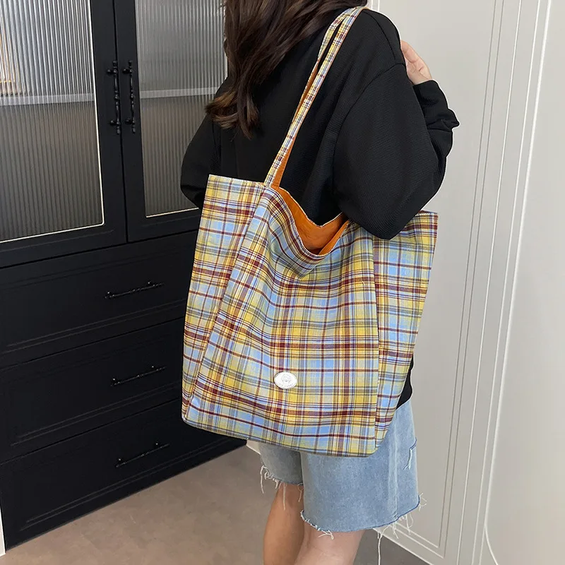 Plaid Tote Bag for Women Shoulder Bags Fashionable Plaid Bag Versatile Class Bags for Women Designer Bags Bolsos De Mujer Сумка
Plaid Tote Bag for Women Shoulder Bags Fashionable Plaid Bag Versatile Class Bags for Women Designer Bags Bolsos De Mujer Сумка
