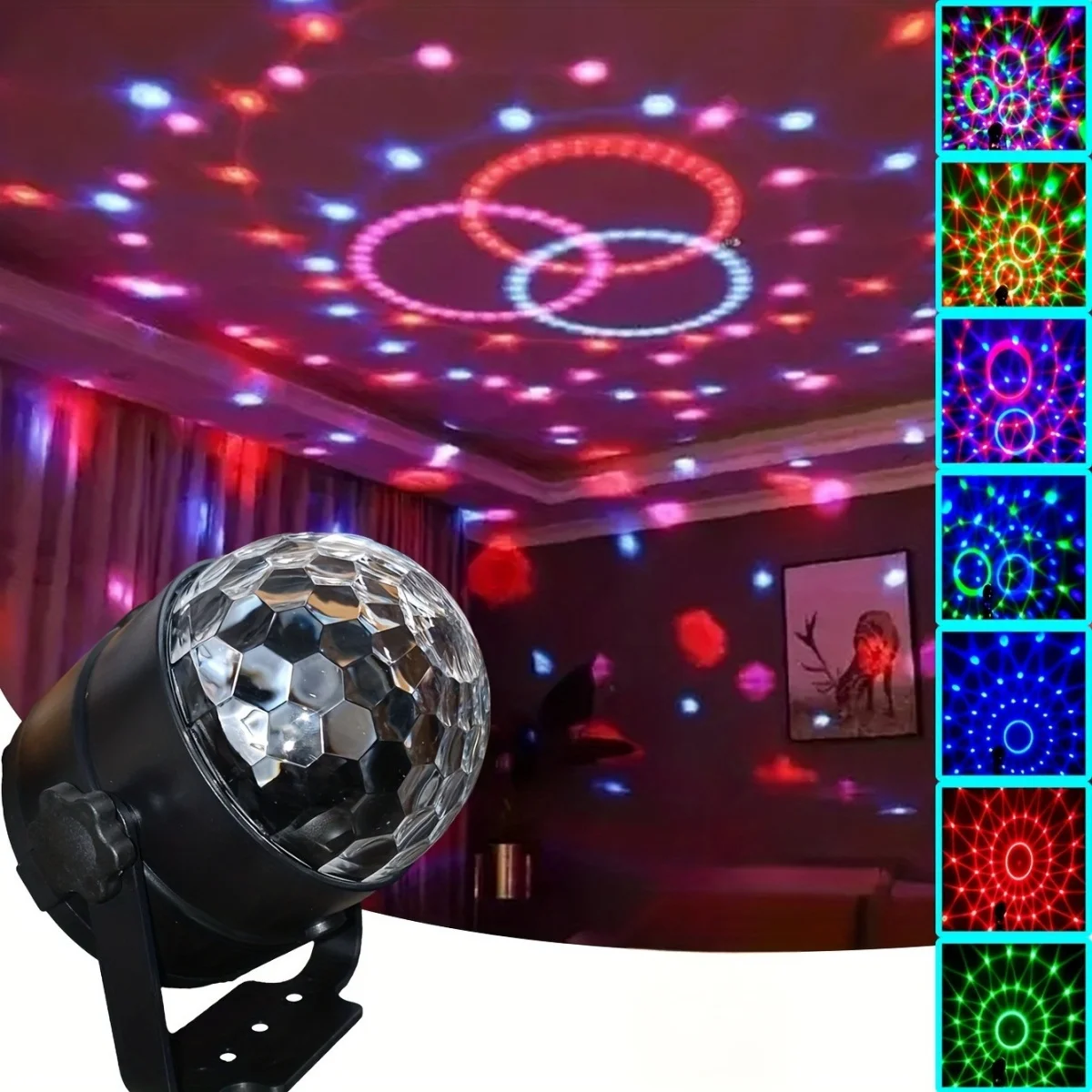 Party Music Sync LED Stage Disco RGB Light Remote 7 Colors Birthday Party Ambient Light KTV DJ Ball Rotating Show Lamp Xmas Club
Party Music Sync LED Stage Disco RGB Light Remote 7 Colors Birthday Party Ambient Light KTV DJ Ball Rotating Show Lamp Xmas Club