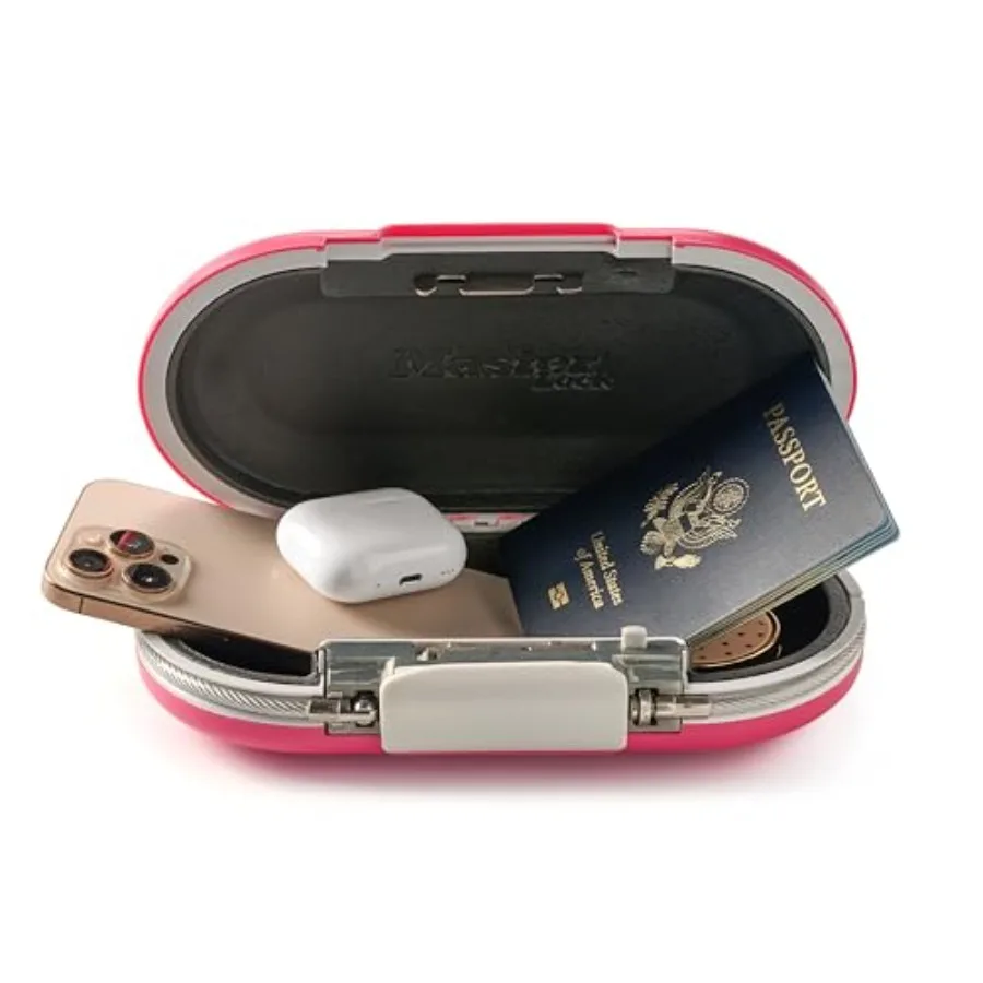 Portable Small Lock Box, Set Your Own Lock Combation Portable Safe, Personal Travel Safe for Phone, Passport, Money, 5900DPNK
Portable Small Lock Box, Set Your Own Lock Combation Portable Safe, Personal Travel Safe for Phone, Passport, Money, 5900DPNK