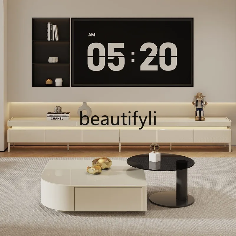 Floor-standing TV Cabinet for Living Room, Home Use, Light Luxury, High-end Feel, Cream Style TV Cabinet
Floor-standing TV Cabinet for Living Room, Home Use, Light Luxury, High-end Feel, Cream Style TV Cabinet