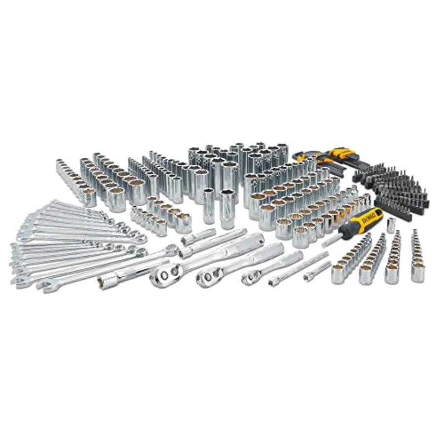 Mechanics Tool Set 1/4" 3/8" 1/2" Drive Tools and Combo Wrenches 341 Piece DWMT45341
Mechanics Tool Set 1/4" 3/8" 1/2" Drive Tools and Combo Wrenches 341 Piece DWMT45341