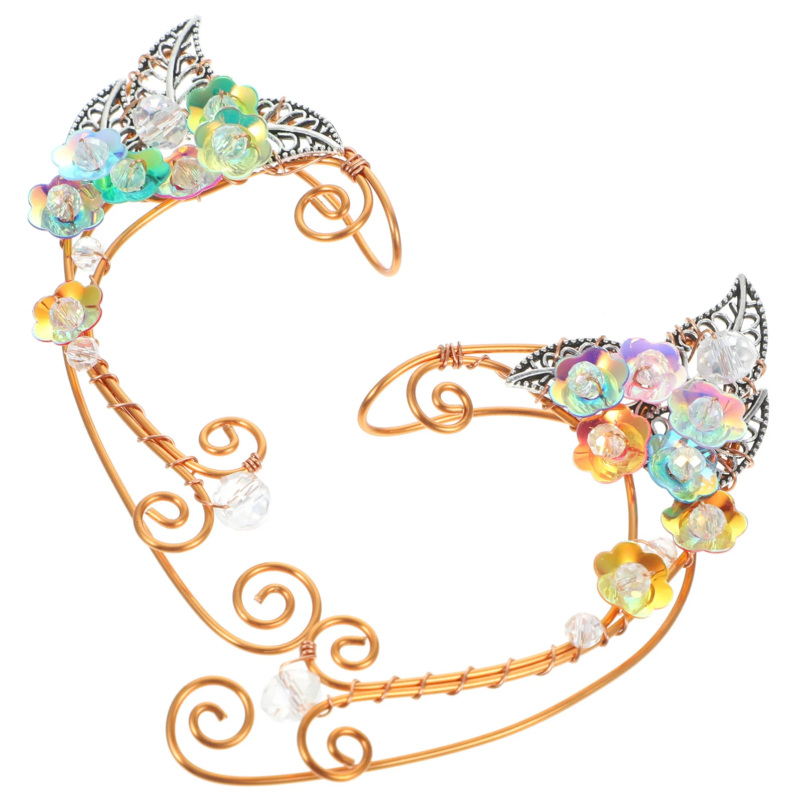 Ear Hangings Non-Piercing Fairy Earrings Clips Cuff Flower Jewelry Women Accessories Elf Costume Teen Girls Party Banquet
Ear Hangings Non-Piercing Fairy Earrings Clips Cuff Flower Jewelry Women Accessories Elf Costume Teen Girls Party Banquet