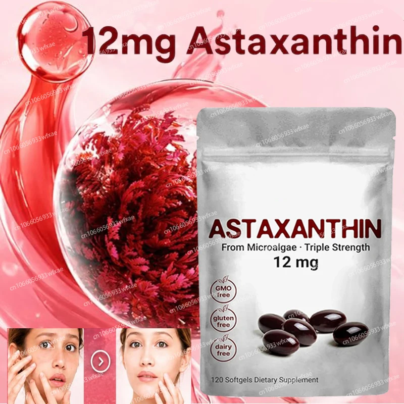 Astaxanthin Capsules Supplement for Maximum Cardiovascular Health Accelerated Metabolism Support Eye,Joint Health and Skin Care
Astaxanthin Capsules Supplement for Maximum Cardiovascular Health Accelerated Metabolism Support Eye,Joint Health and Skin Care