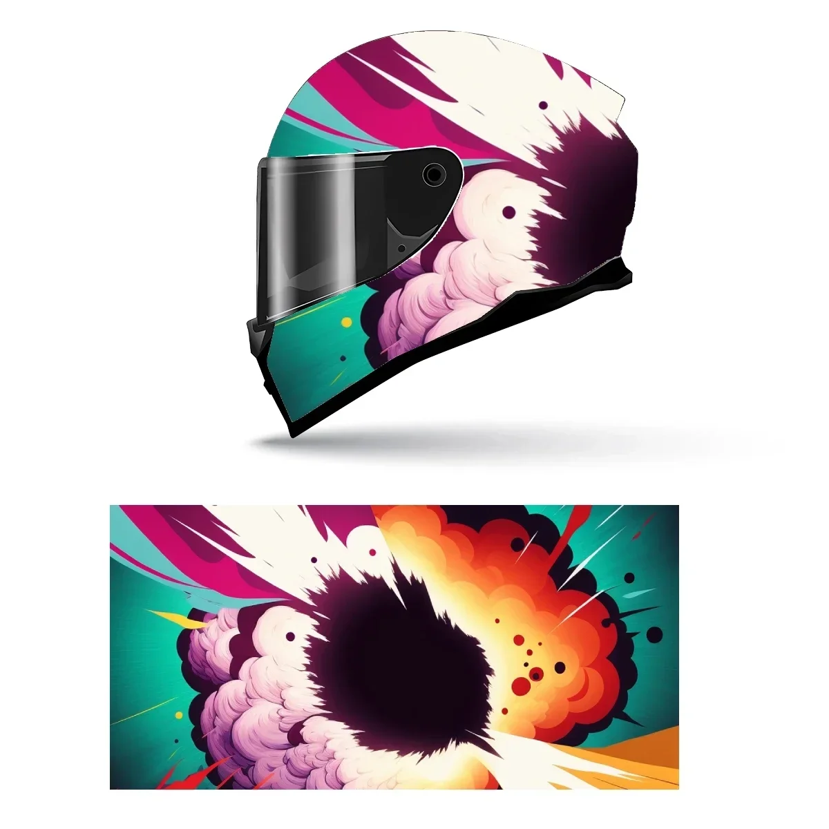 90s Style Cosmos Pop Art Full Helmet Wrap Sticker Motorcycle Helmet Racing Graphic Decal Vinyl Wrap Helmet Decor Sticker
90s Style Cosmos Pop Art Full Helmet Wrap Sticker Motorcycle Helmet Racing Graphic Decal Vinyl Wrap Helmet Decor Sticker