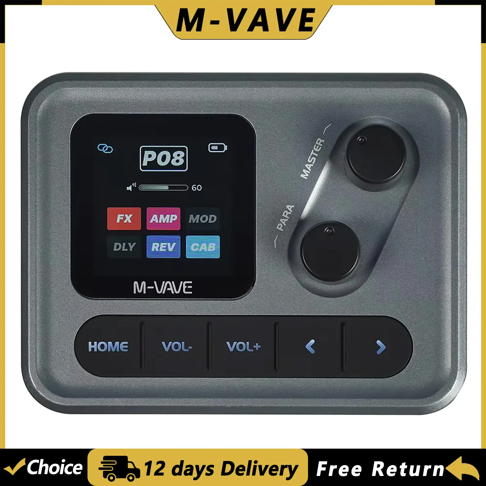 M-VAVE Pocket AMP Guitar Multi-effects Processor Amplifier 80 Preset Tone Storage 20 AMP Simulation Storage Rechargeable Amp
M-VAVE Pocket AMP Guitar Multi-effects Processor Amplifier 80 Preset Tone Storage 20 AMP Simulation Storage Rechargeable Amp