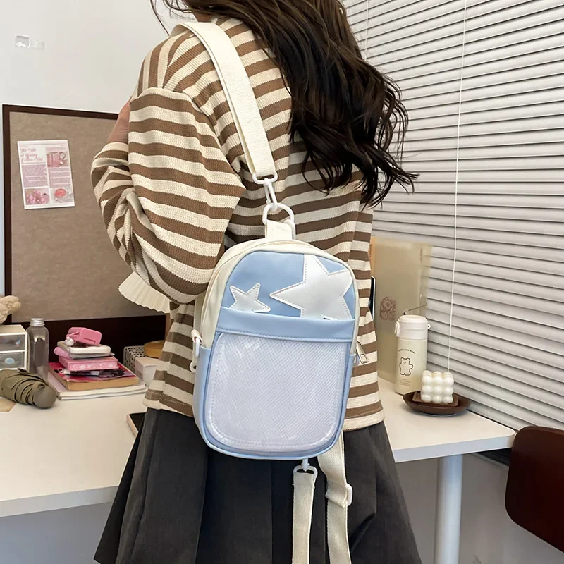 Commuter Star Bolsos Mujer Transparent Bag Shoulder Crossbady Bags Portable Adjustable Strap Bolsa Japan Small Square Bolsas
Commuter Star Bolsos Mujer Transparent Bag Shoulder Crossbady Bags Portable Adjustable Strap Bolsa Japan Small Square Bolsas