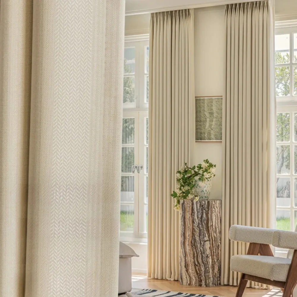 Sun Protection Living Room Drape Bedroom Blackout Curtains Home Balcony Floor-to-ceiling Window Drapes Study Soundproof Curtain
Sun Protection Living Room Drape Bedroom Blackout Curtains Home Balcony Floor-to-ceiling Window Drapes Study Soundproof Curtain